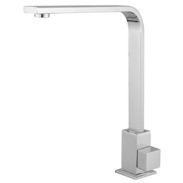 Imagem de Torneira Bica Móvel Quadrit Slim Bancada 6161 Cromada - BRASS HOME