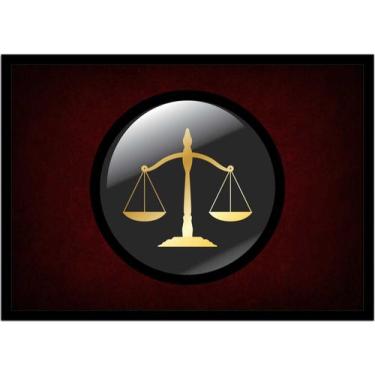 Imagem de Quadro Decorativo Escritórios De Advocacia Advogados Balança Da Justiç