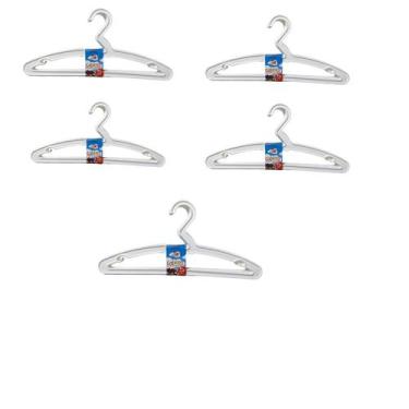 Imagem de Kit Cabides Infantil C/25 Unidades Branco- Plasticos Rainha - Rainha 