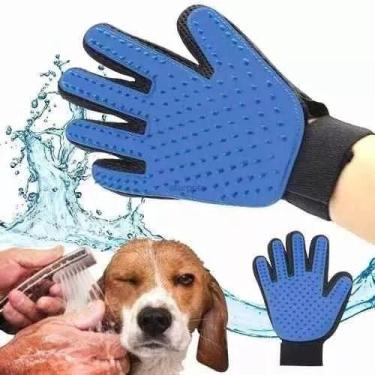 Imagem de 20 Luva Escova Nano Magnética Tira Pelo Pets Cães E Gatos - MmMagazine