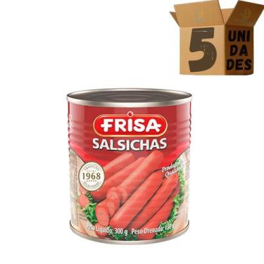 Imagem de Kit 5 Latas de Salsichas Tipo Viena Em Lata Frisa 