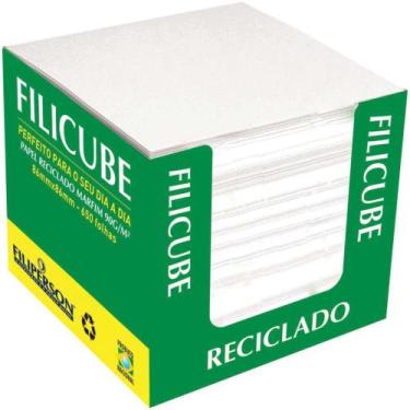 Imagem de Bloco para Recados Filicube 8X8CM 90G Marfim Caixa com 650 Folhas - Fi