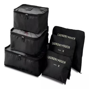 Imagem de Organizador mala viagem kit completo 6 peças necessaire porta guarda r