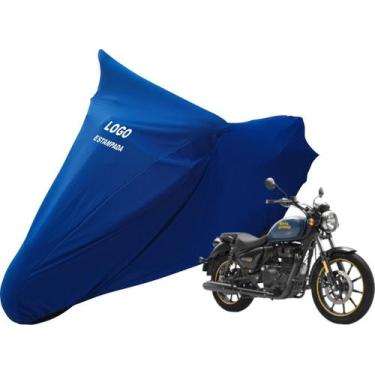 Imagem de Capa Proteção Anti Risco Para Moto Royal Enfield Meteor 350 - Mz, Azul