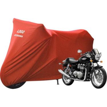 Imagem de Capa De Tecido Para Cobrir Moto Triumph Thruxton 900 - Mz, Vermelha