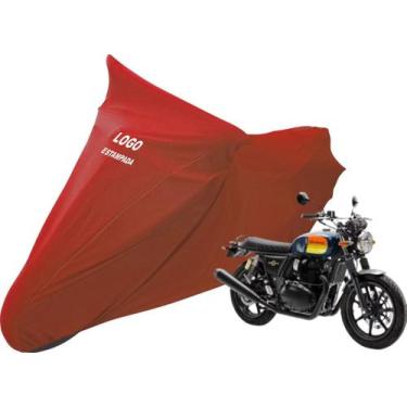 Imagem de Capa Moto Royal Enfield Interceptor 650 Alta Durabilidade - Mz, Vermel