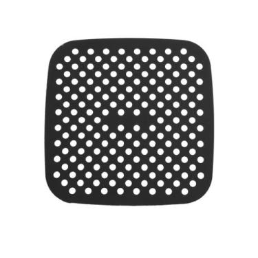 Imagem de Tapete protetor silicone airfryer quadrado antiaderente 21cm - HAUSKRA