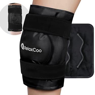 Imagem de RelaxCoo Bolsa De Gelo Xxl Para Joelho Envolve Todo O Joelho Após A Cirurgia, Bolsa De Gelo Em Gel Reutilizável Para Lesões No Joelho, Bolsa De Gelo Grande Para Alívio Da Dor, Inchaço, Cirurgia No Joe