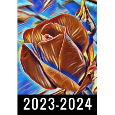 Imagem de Rose Flower 2-Year 2023-2024 Pocket Planner: Monthly Calendar & Agenda Organizer, Monthly Appointment Book, Jan 2023 Dec 2024 Personal Time ... next 2 years, Gifts For Rose Flower lovers.