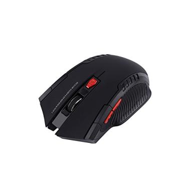 Imagem de Mouse para Jogos de 2,4 GHz, 3 Cores para Escolher, Mouse Sem Fio, Fácil de Transportar, Mouse para Trabalho, Aprendizagem, Negócios, Jogos, Mouse para Jogos (Preto)
