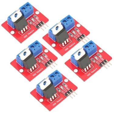 Imagem de 5 Pçs 3.3V/5V IRF520 MOSFET Módulo Driver Saída PWM Placas de Condução Saída 0-24V para