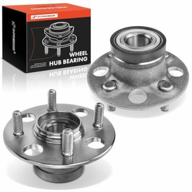 Imagem de A-Premium 2 rolamentos de roda traseira e conjunto de cubo com 4 terminais compatíveis com Honda Fit 2007-2014, Insight 2010-2014