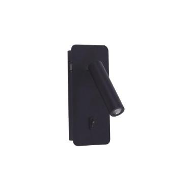 Imagem de Arandela Astraled Arcavi Led com Interruptor Bivolt, Preto