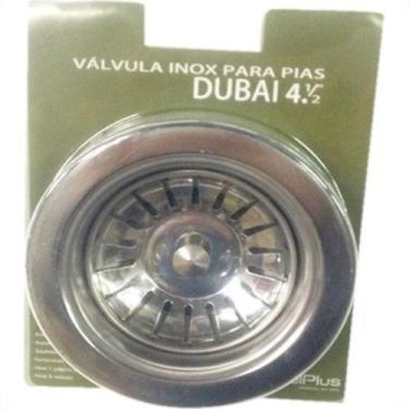 Imagem de Valvula Americana Metal Ghel Inox 4.1/2''Dubai 10.03.05011 - GHEL PLUS