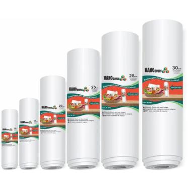 Imagem de Kit 5 Rolos 12/15/20/25/28x500cm Nanocubos Transparentes, Embalagens, 