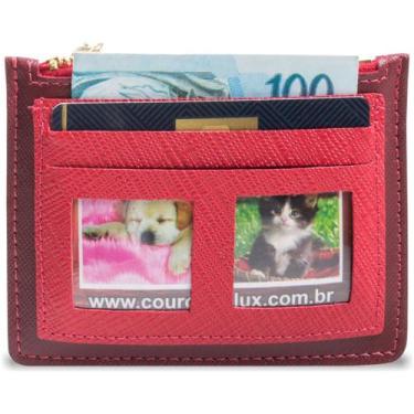 Imagem de Porta Níquel em Couro Artlux P617, Vermelho