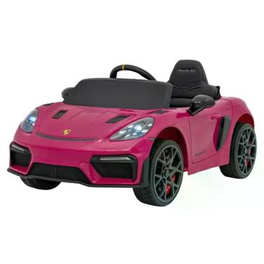 Imagem de Carro Elétrico Infantil Porsche Spyder 718 Rs 12v Rosa Bel