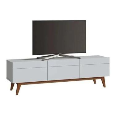 Imagem de Rack Bancada Smart Estante Home Sala De Estar Tv 75 Polegadas 3 Gaveta