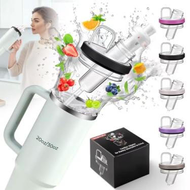 Imagem de Vartiey Adaptador Compatível Com Stanley Quencher H2.0 30Oz/20Oz Tumblers E Cirkul Flavors Cartridges, Adaptador Use Seus Cartuchos De Sabor Com Seu Copo, Design À Prova De Vazamentos, Silicone De G