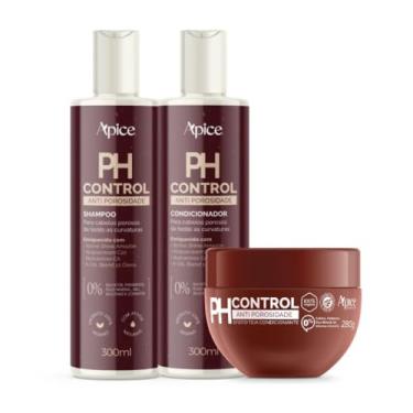 Imagem de Apse Cosmetics, Kit Ph Control Shampoo, Condicionador e Máscara Apse