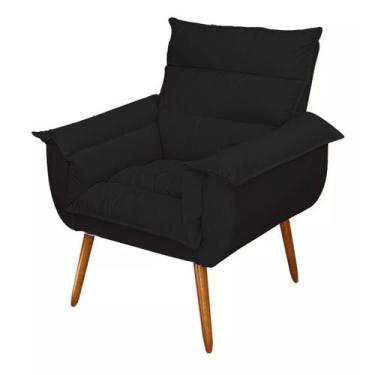 Imagem de Cadeira Poltrona Decorativa Estofada Recepção Clínica - Click Mimos, P