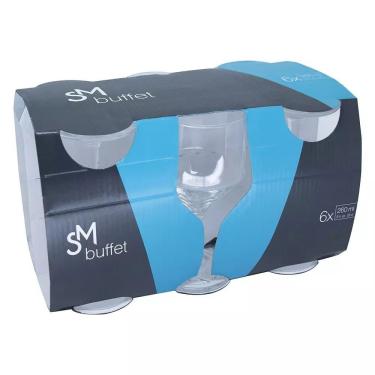 Imagem de Conjunto 6 Taças Vinho Buffet 260ml Nadir Figueiredo