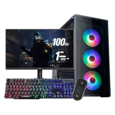 Imagem de Pc Gamer Ryzen 5 5600gt 16Gb Ram Nvme 500gb Monitor 21,5 100Hz Teclado e Mouse Gamer