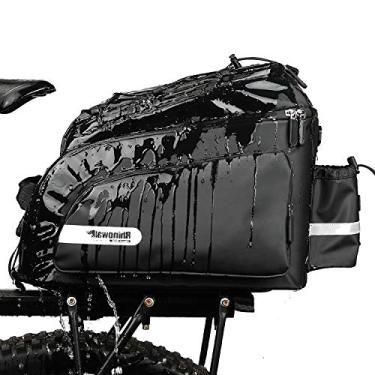 Imagem de Rhinowalk Bolsa de bicicleta Bolsa de bagageiro de bicicleta 17L (para rack de carga de bicicleta, bolsa de ombro, suporte de cestaria para laptop, bolsa de bicicleta, acessórios de ciclismo