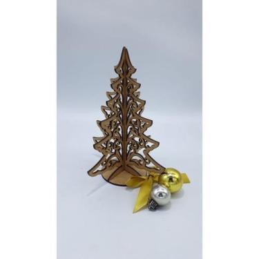 Imagem de Arvore de Natal em MDF Decoração de Mesa - 10 unidades - Inova Artesan