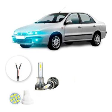 Imagem de Ultra Led Nano 22000lm Fiat Marea 1998-2007 Farol Milha H1 - LUXLED y3