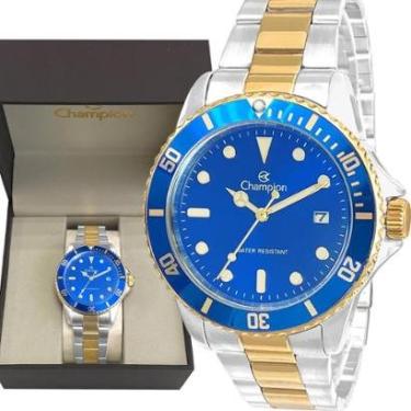 Imagem de Relógio Champion Prata Masculino 1 Ano De Garantia Analógico-Masculino