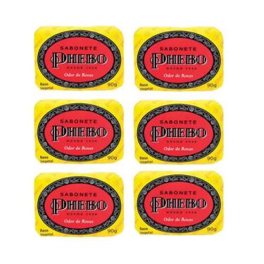 Imagem de Kit Sabonete Phebo Odor de Rosas 90g Glicerina Vegetal