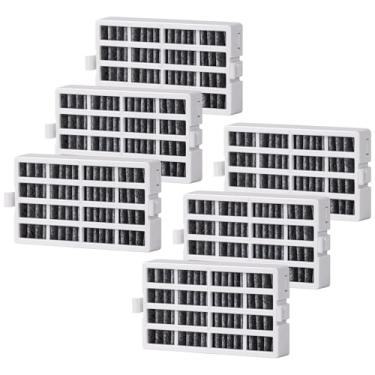 Imagem de Substituição do filtro de ar do refrigerador para Whirlpool, W10311524, AIR1, Maytag, Kitchenaid e Jenn-Air, filtro de ar FreshFlow, filtragem eficaz com filtro de carvão ativado (pacote com 6)