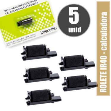Imagem de Rolete refil para calculadora de mesa modelo ir40 05 unidades - INKROL