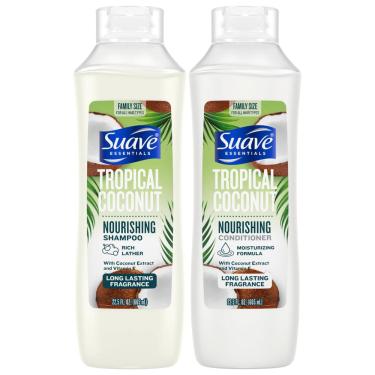 Imagem de Conjunto de shampoo e condicionador Suave Tropical Coconut 665ml