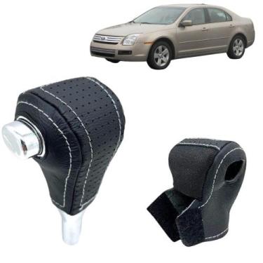 Imagem de Capa Couro Manopla Câmbio Automático Fusion 2005 2006 2007 2008 2009 -
