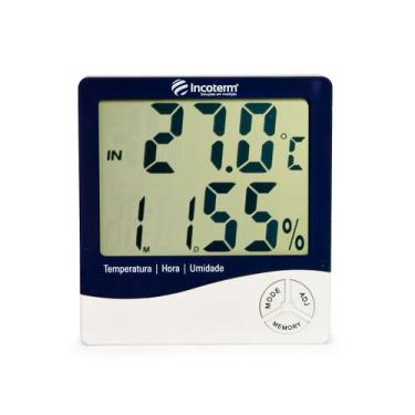 Imagem de Termo-higrometro digital -10c +50c 20 90% ur maxima e minima incoterm.