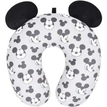 Imagem de Almofada de pescoço para viagem do Mickey Mouse Concept One, Cinza, One Size, Travesseiro portátil para viagem com rosto e ícones do Mickey Mouse da Disney