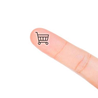 Imagem de Adesivos de agenda de carrinho de compras Magjuche, 120 adesivos transparentes para agendamento de agendas, marcadores de agenda