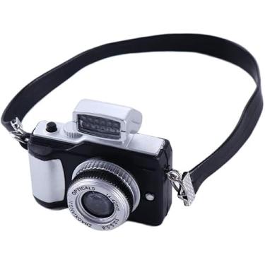 Imagem de Ornamento de minicâmera em escala 1:4, modelo vintage, câmera digital em miniatura, acessórios de decoração, adereços de fotografia (estilo 1)