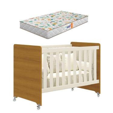 Imagem de Berço Americano Evolution 4 em 1 Areia Savana com Colchão Gazin- Reller