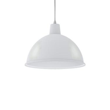 Imagem de Lustre Pendente Taschibra Td 820 E27 Bivolt Branco Fosco