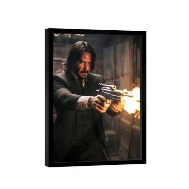 Imagem de Quadro John Wick Disparo De Fogo -- Br Artes