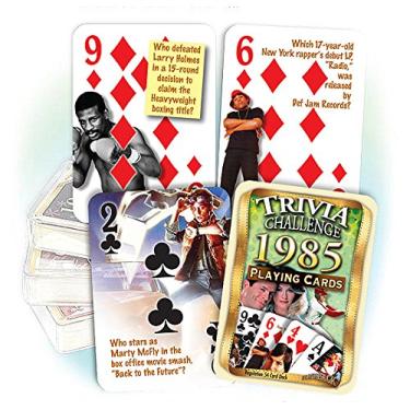 Imagem de Flickback Media 1985 Trivia Challenge Playing Cards: Birthday Gift