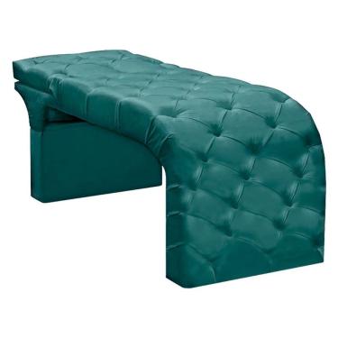 Imagem de Maca De Estética Reclinável E Reta Andressa Speciale Home Veludo Ciano