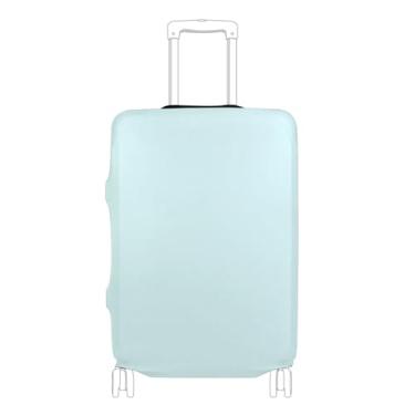 Imagem de Joisal Capas protetoras de bagagem gradiente azul para mala servem para identificadores de bagagem de 45 a 81 cm, Ciano claro (aqua), XL 29-32 in