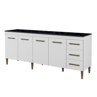 Imagem de Balcão Atenas 4 Portas E 3 Gavetas Kaiki Moveis