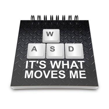 Imagem de Bloco De Anotações Pc Gamer Wasd Its What Moves Me