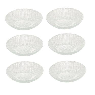 Imagem de Conjunto Com 6 Pratos Fundos De Vidro Wave 20cm 45029 - Lyor