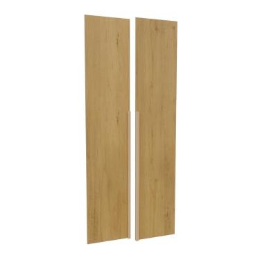 Imagem de Kit 2 Portas Para Guarda-roupa Modular 80cm Jade Cabecasa Madeiramadeira Avelã